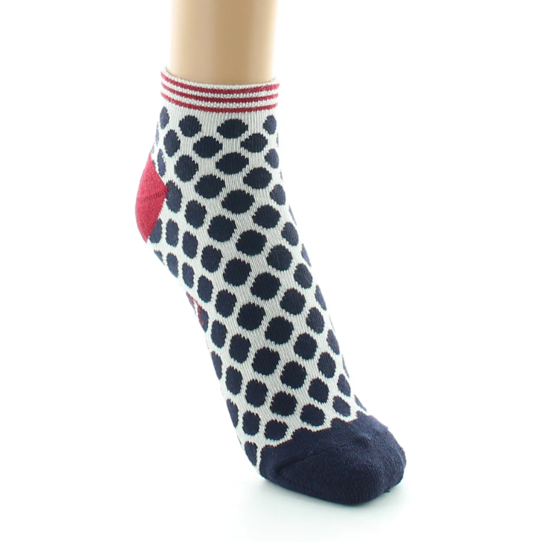 socquettes coton femme pois berthe 2
