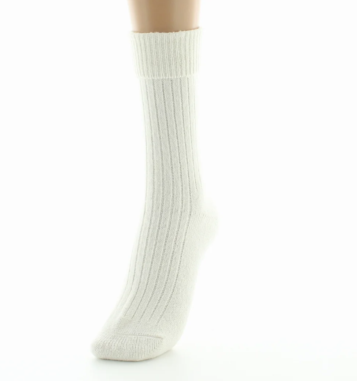chaussettes femme laine ecru berthe 3