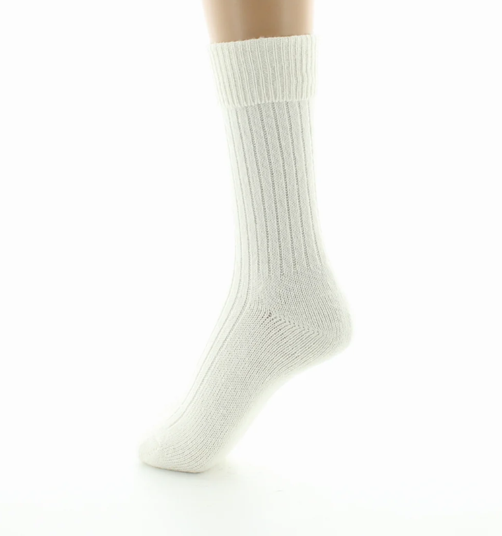 chaussettes femme laine ecru berthe 4