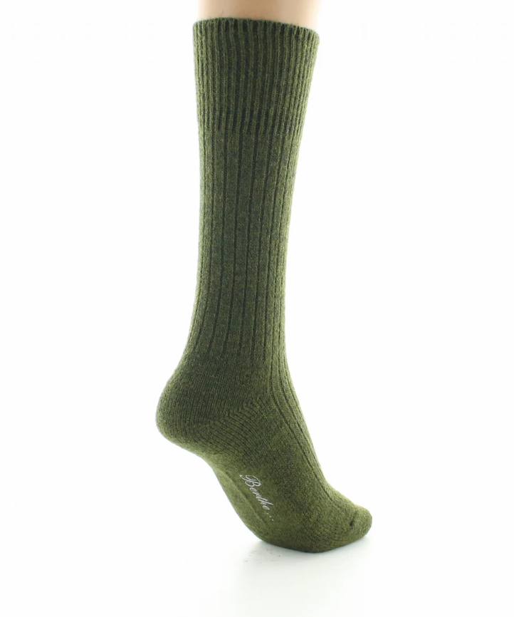 chaussettes laine et acrylique kaki berthe 5