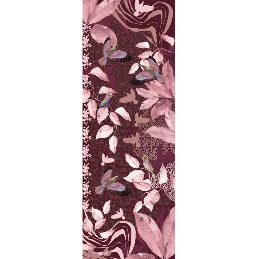 grand echarpe cachemire laurier rose FST 4