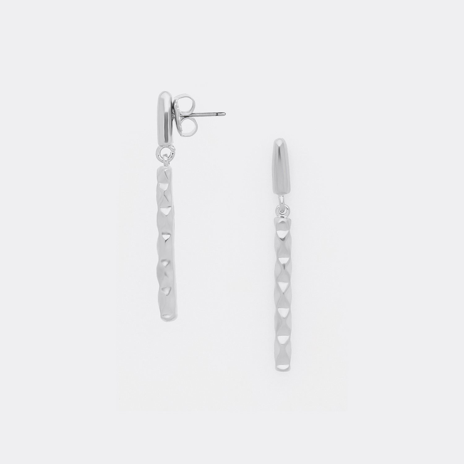 boucles oreilles katicha tige martele argente oritao 2