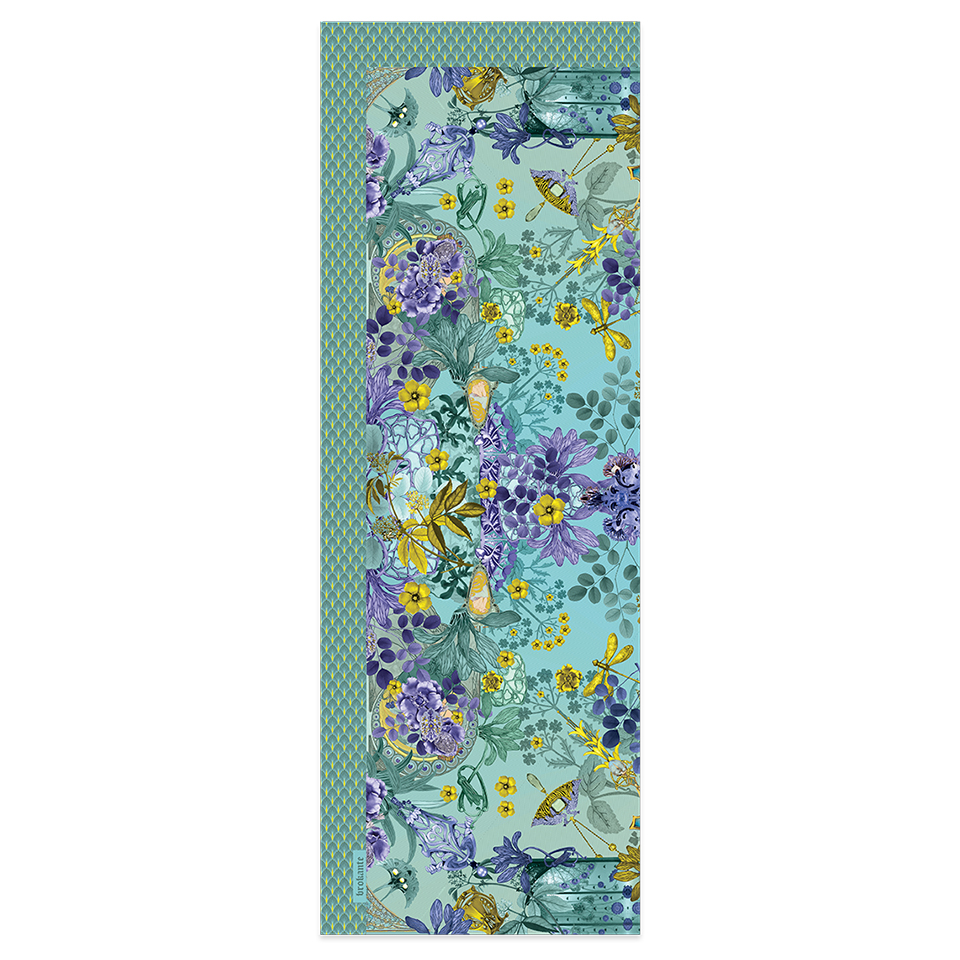 Grand foulard coton - Guimard turquoise