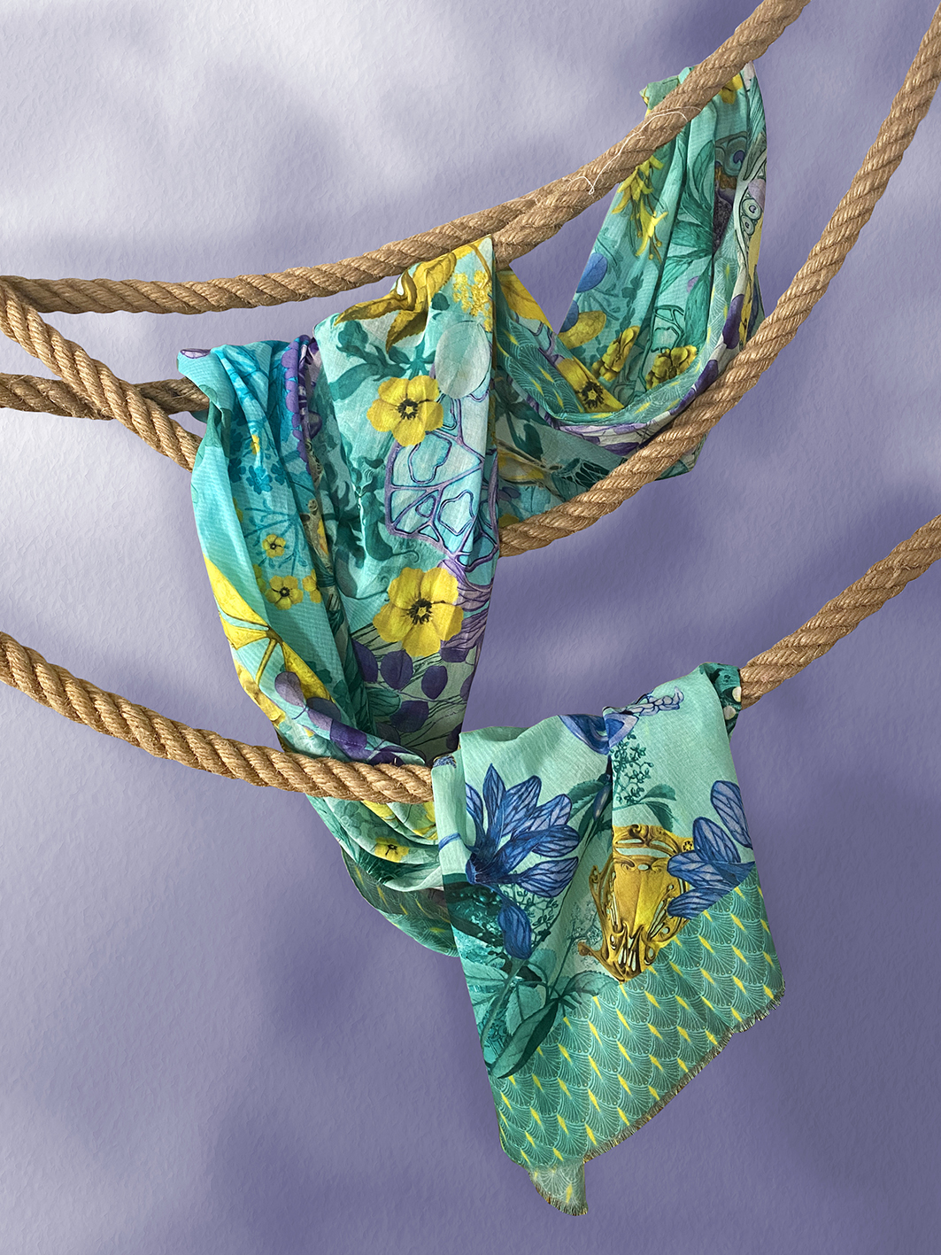 PHOTO_foulard_coton_GUIMARD_TURQUOISE