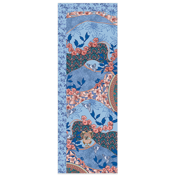 Grand foulard coton - Eveil topaze