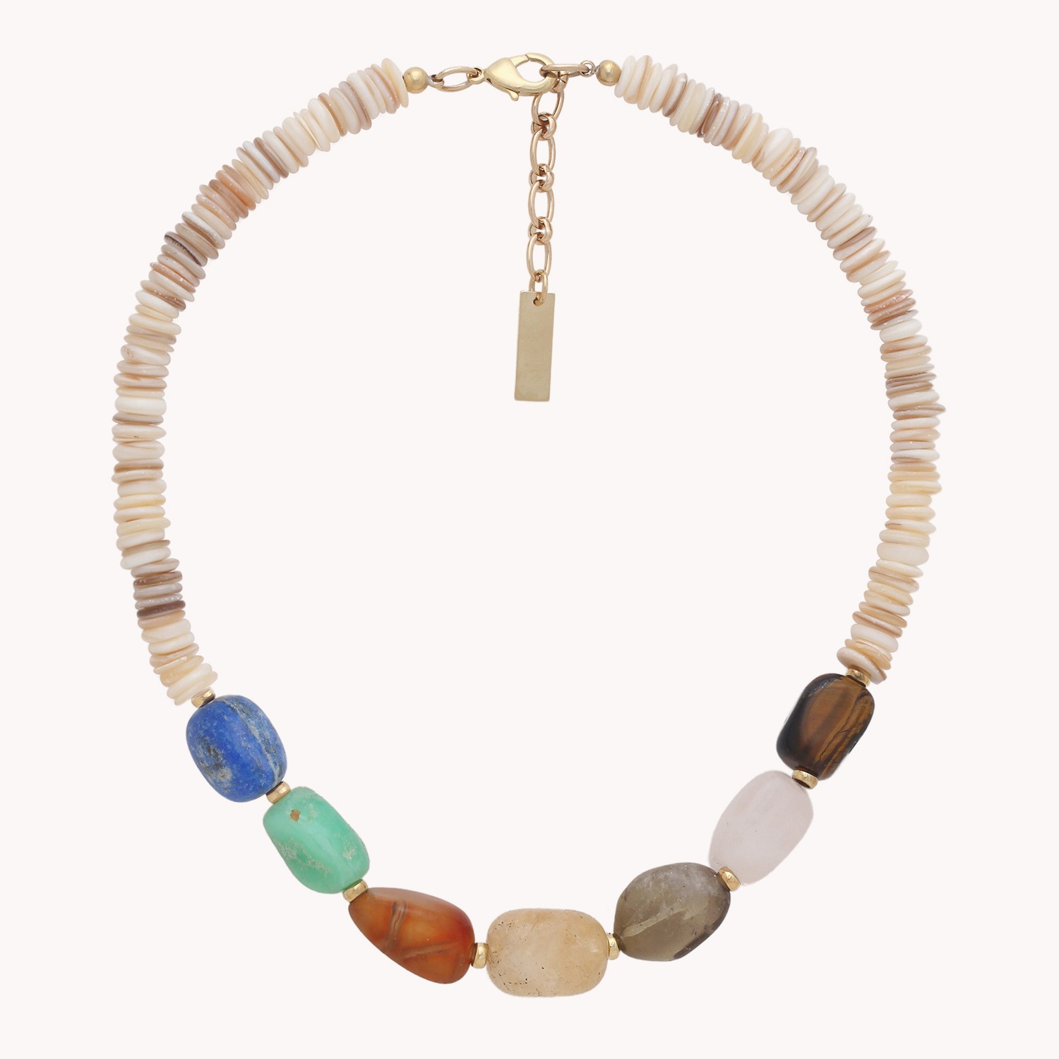 Collier court 7 pierres - Minerama