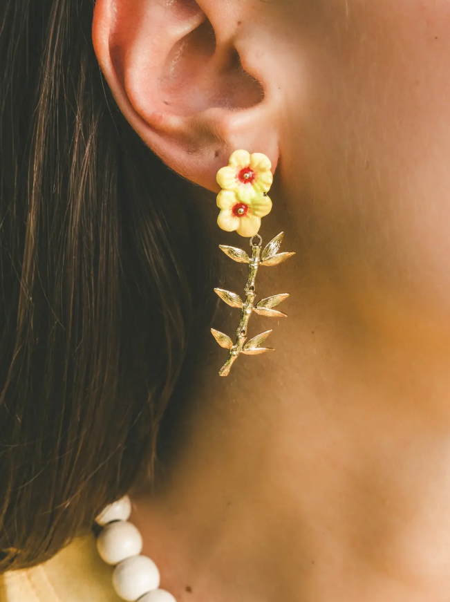 boucles oreilles hibiscus feuilles nach 3
