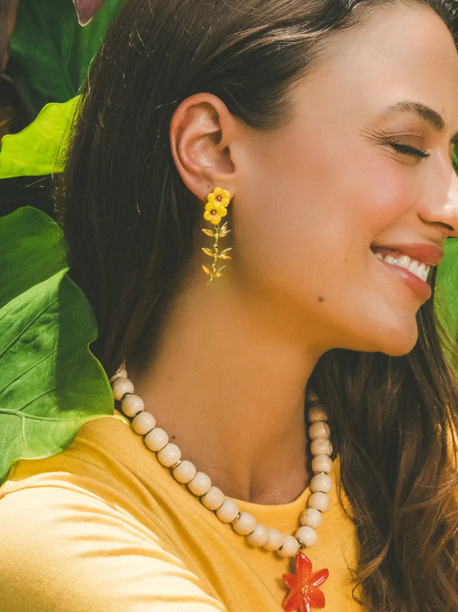boucles oreilles hibiscus feuilles nach 2