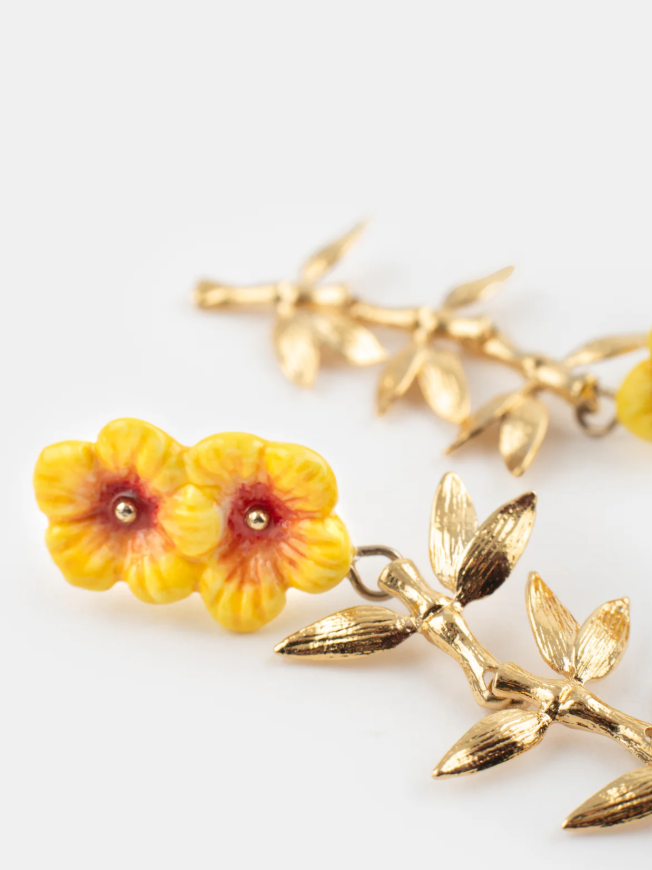 boucles oreilles hibiscus feuilles nach 6