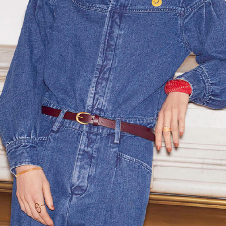 ceinture lea grenat feeka 2