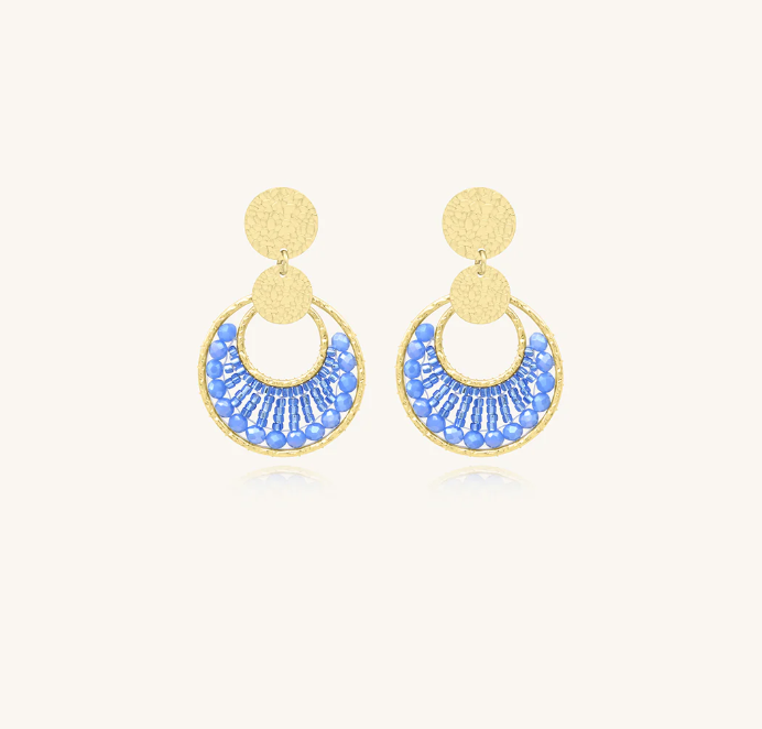 Boucles d\'oreilles Mini Luna - Céleste