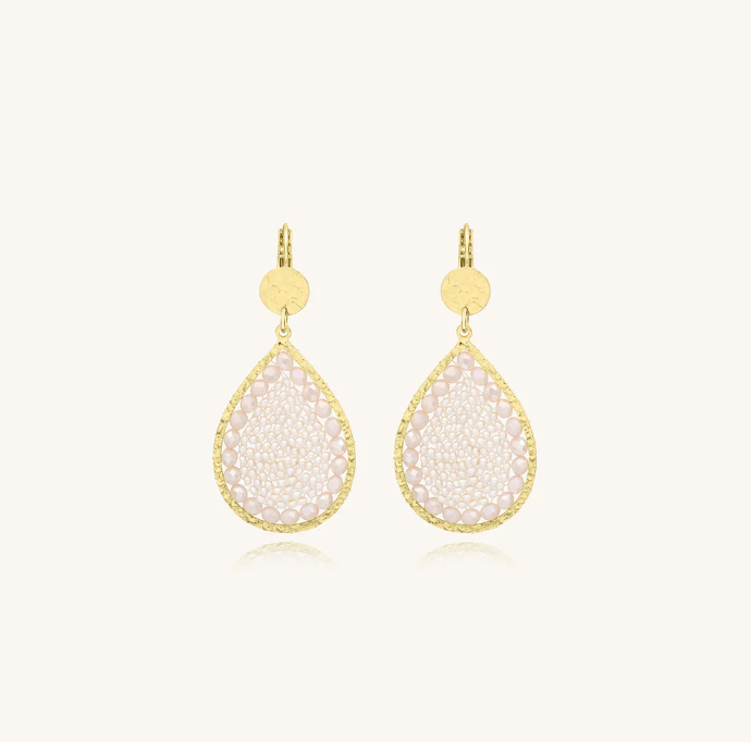 Boucles d\'oreilles Ysé - Sable