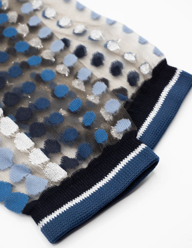 chaussettes vetrata bleue atelier saint eustache 7