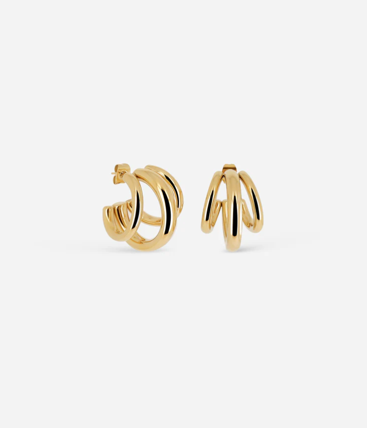 Boucles d\'oreilles Trilogy - Doré