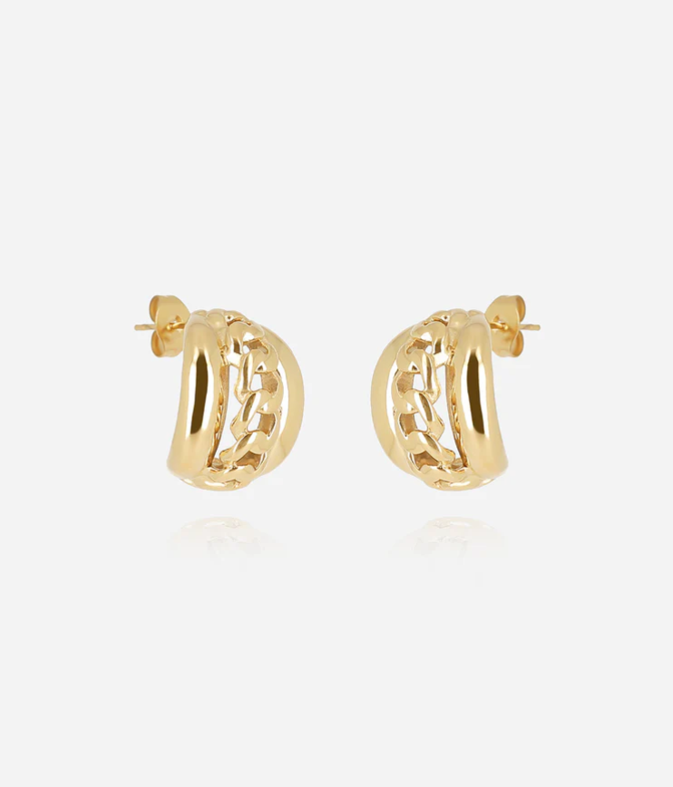 Boucles d\'oreilles Siponto - Doré