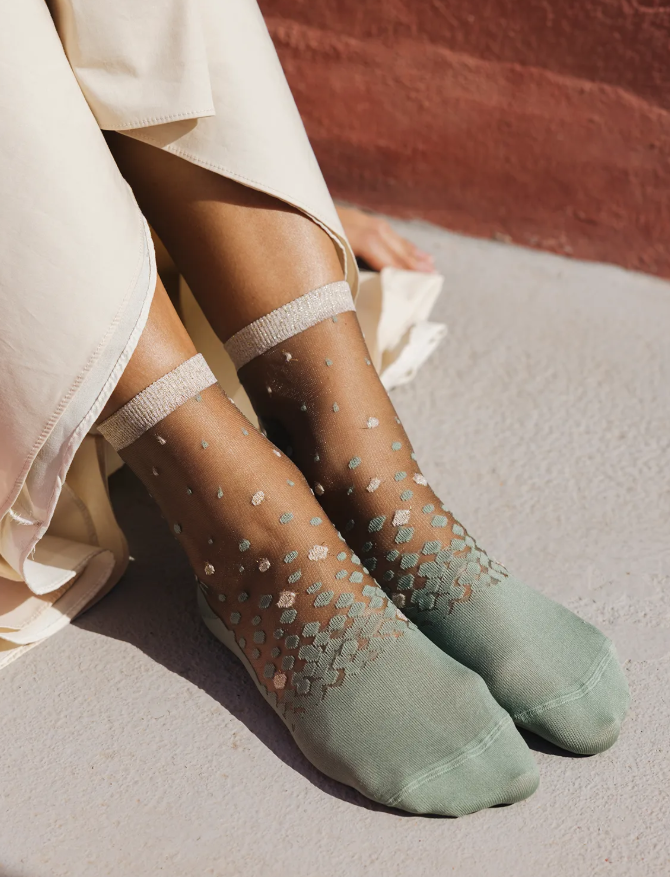 Chaussettes transparentes - Nakameguro Champagne