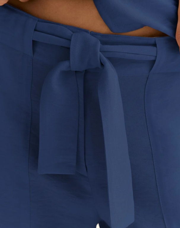 Pantalon large bleu paz torras 5