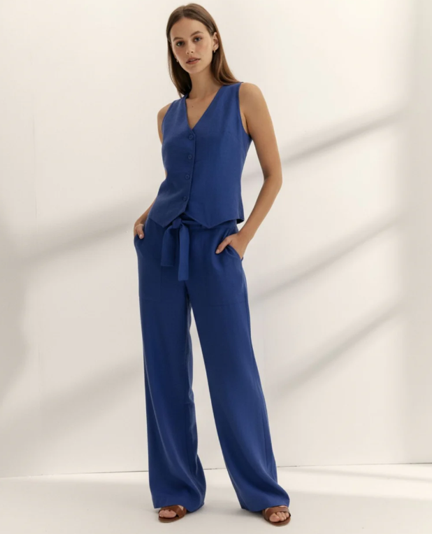 top gilet bleu paz torras 2