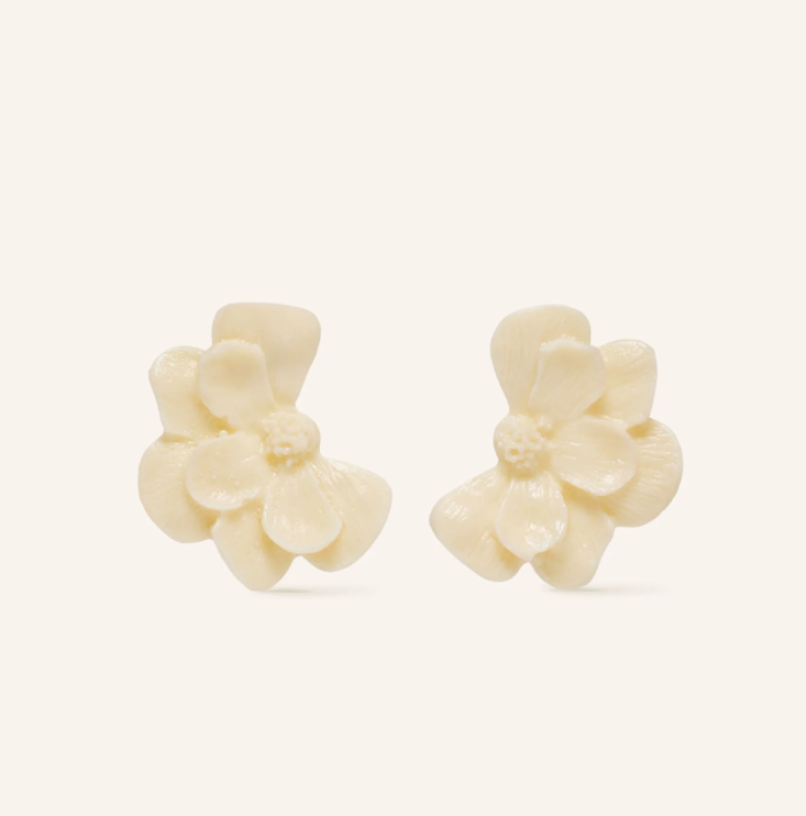 Boucles d\'oreilles Clarence - Ecru