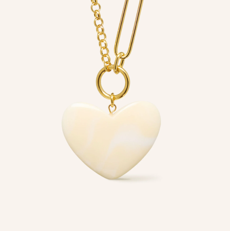 COLLIER WENDI ECRU MARBRE FEEKA 2