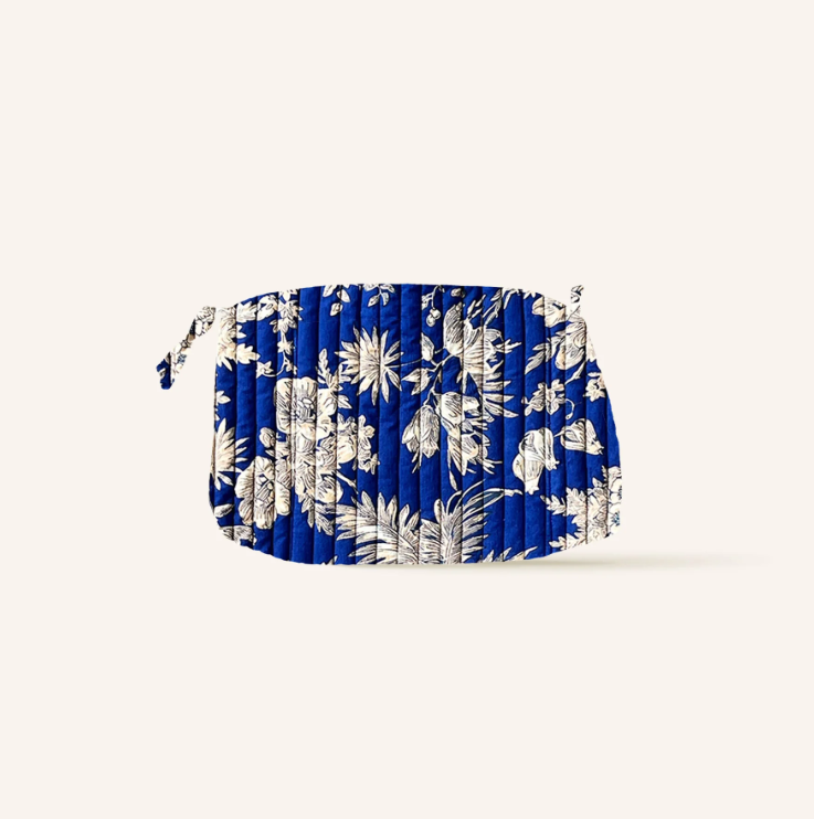 Pochette Keya - Blockprint indigo