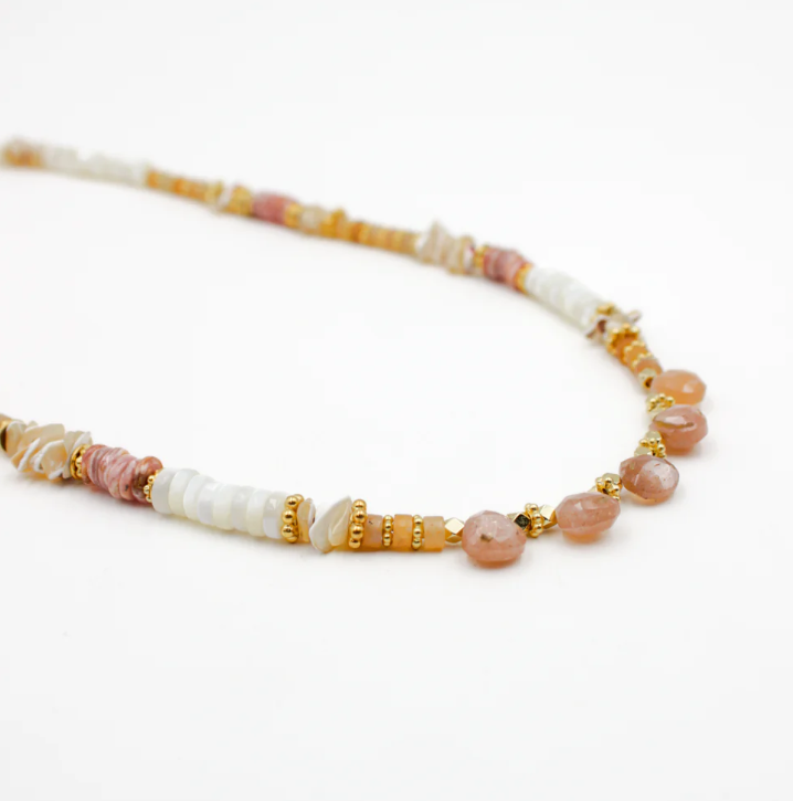 Collier heishi gouttes - Elsa
