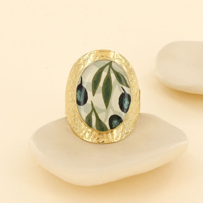 Bague Olive - Doré Multi