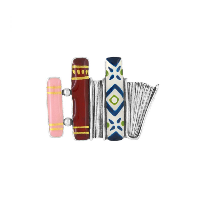 Broche Romans - Argent multi