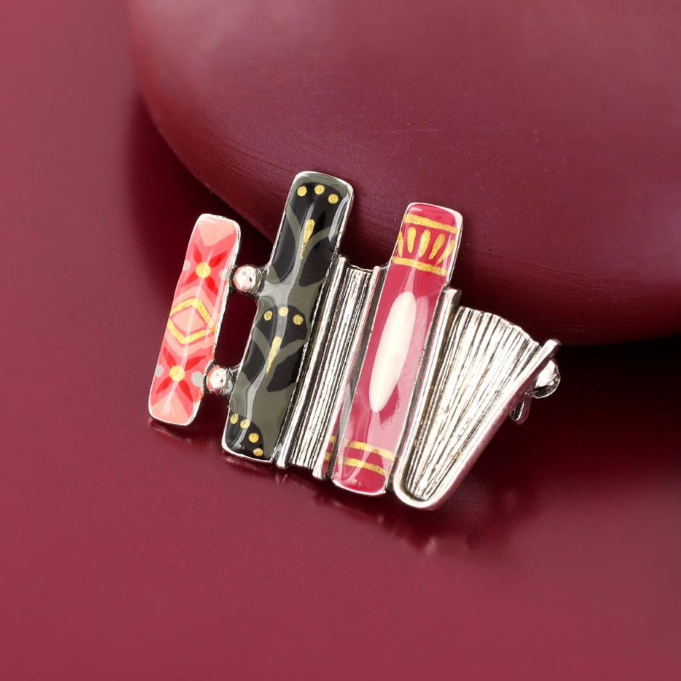 Broche Romans - Argent multi