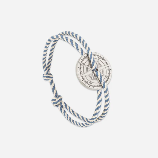 Bracelet Rose des Vents - Argent vieilli - Bise