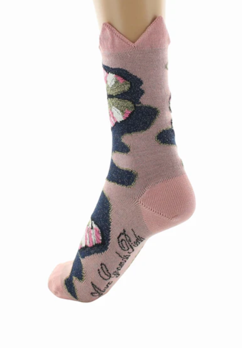 Chaussettes coton papillons et couronne berthe 5