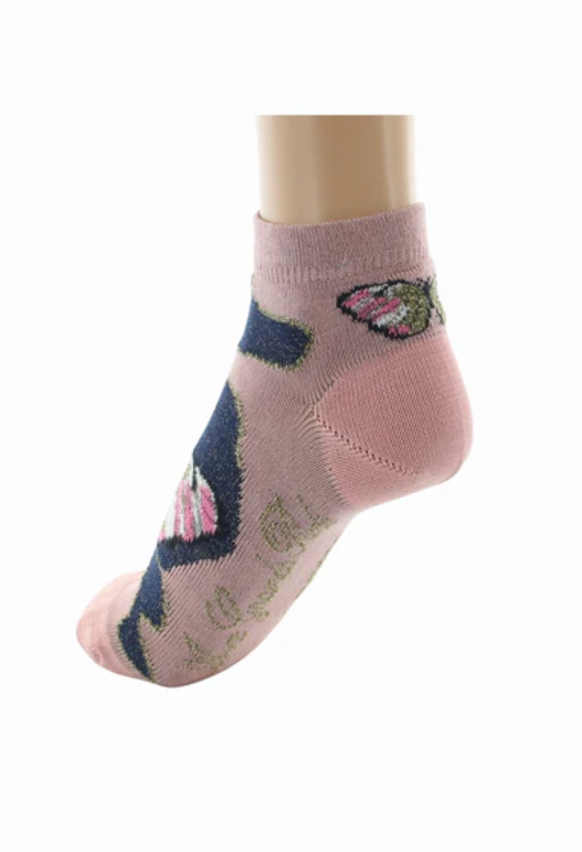 Socquettes coton papillons lurex Berthe 5