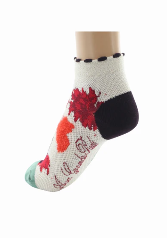 Socquettes coton femme oiseau Berthe 5