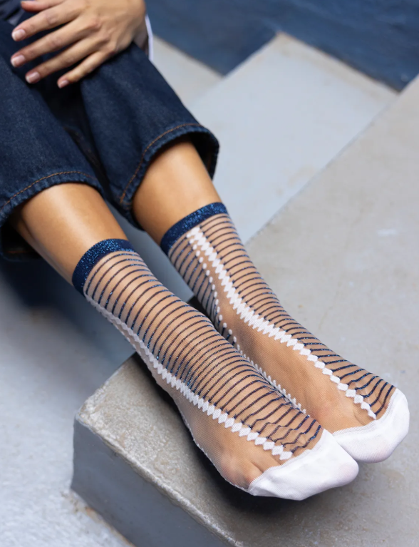 Chaussettes transparentes - Boavista Blue