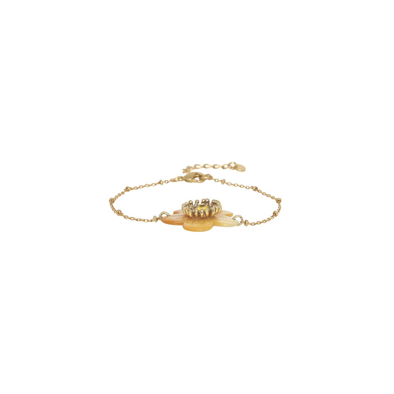 Bracelet ajustable bouton d\'or - Goldie