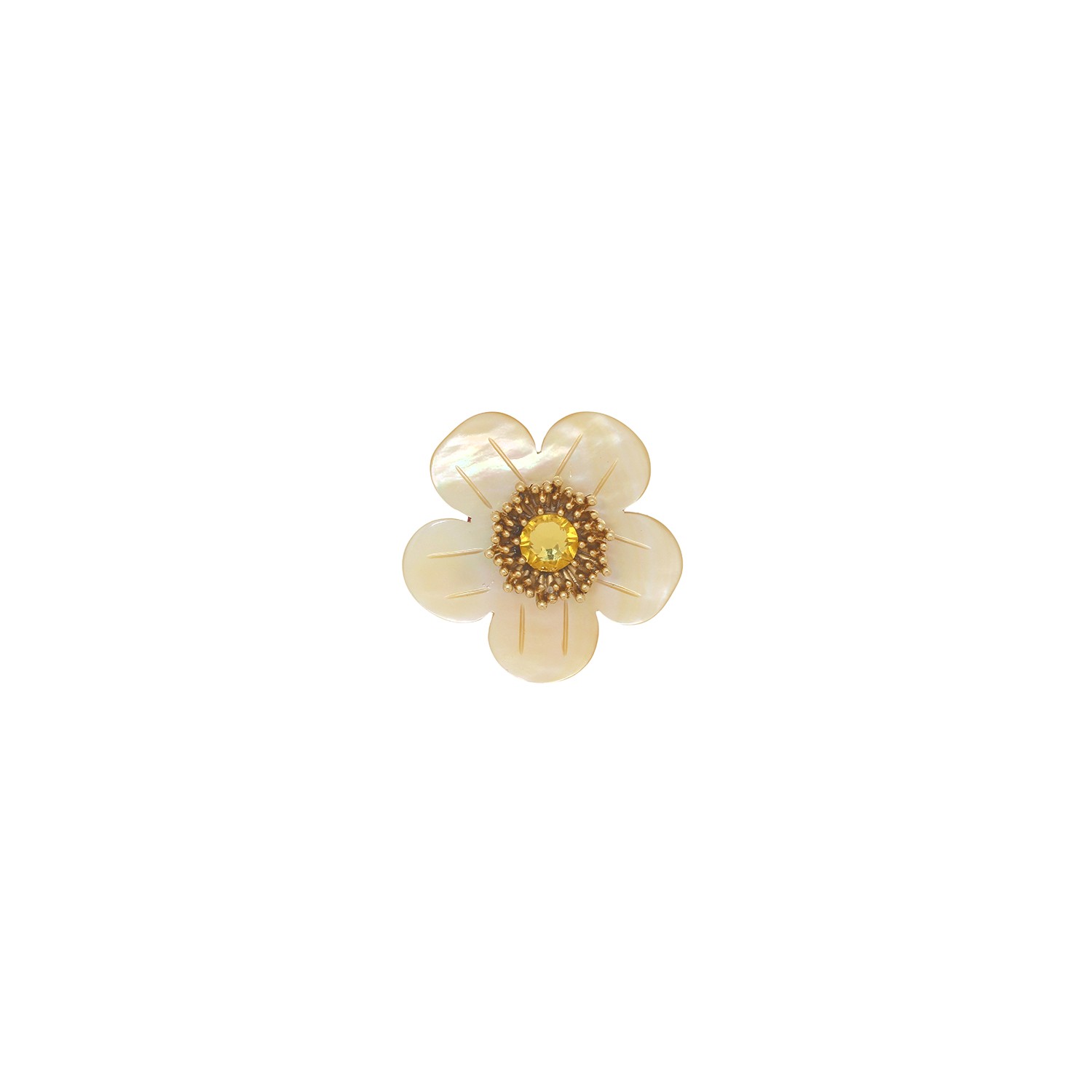 Broche bouton d\'or - Goldie