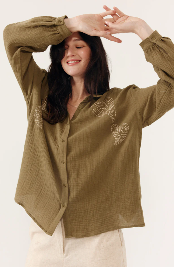 chemise anceline khaki artlove 2