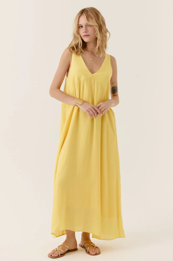 Robe Floresia - Jaune