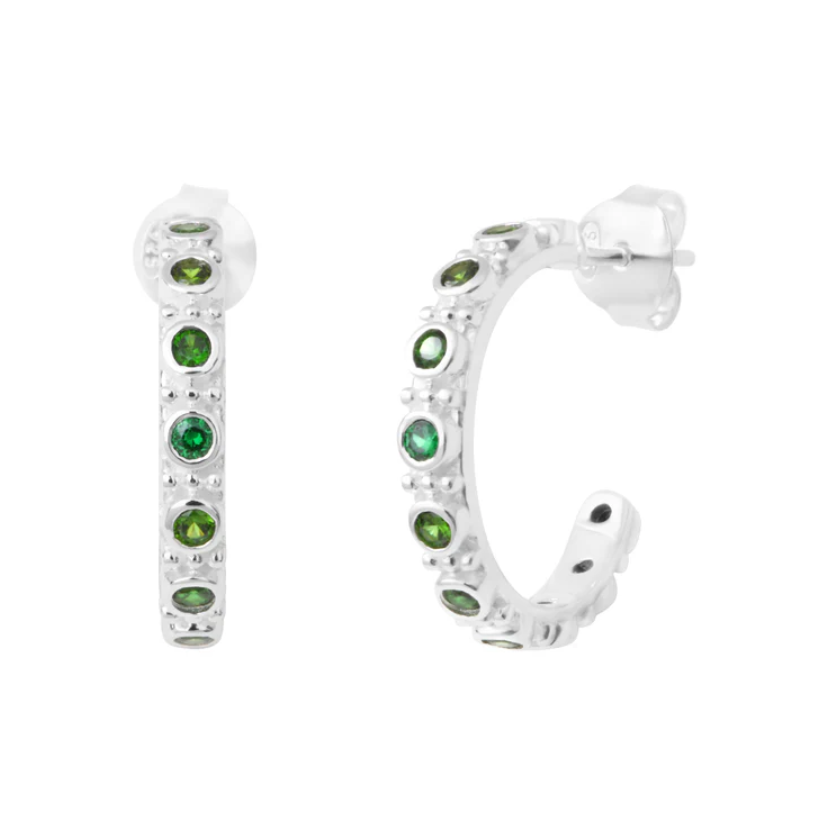 Boucles d\'oreilles Capella - Zircon vert