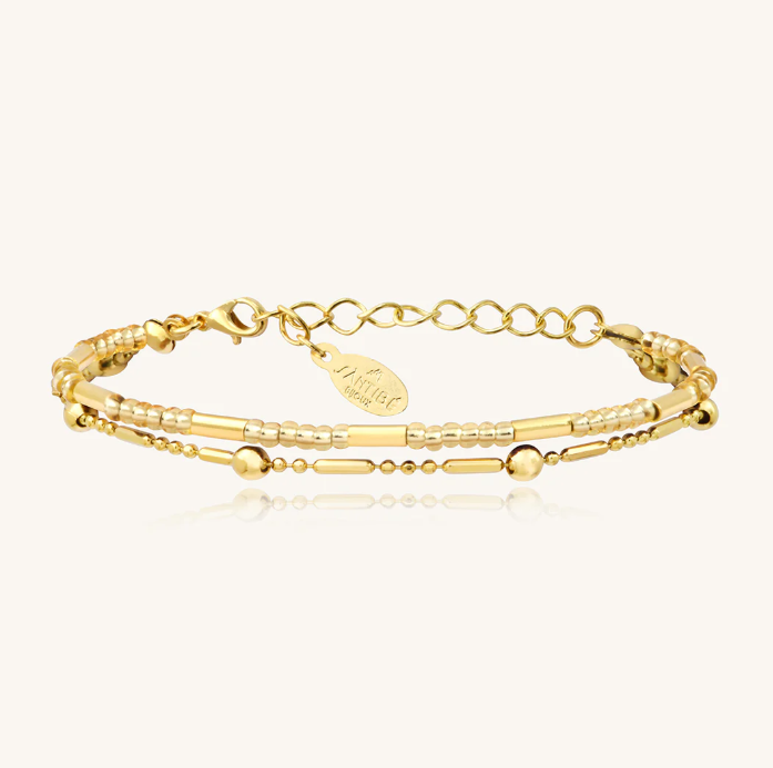 Bracelet Divine 1 Tour Tube - Doré