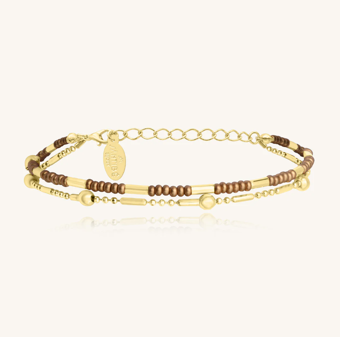 Bracelet Divine 1 Tour Tube - Champagne