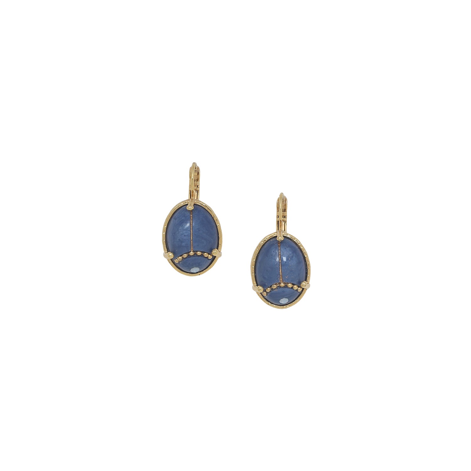 Boucles d\'oreilles dormeuses scarabée - Palma