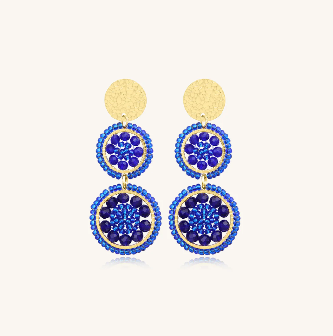 Boucles d\'oreilles Mila - Bleu