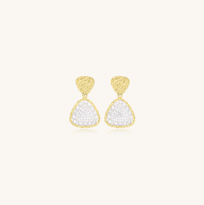 Boucles d\'oreilles Mini Mae - Blanc