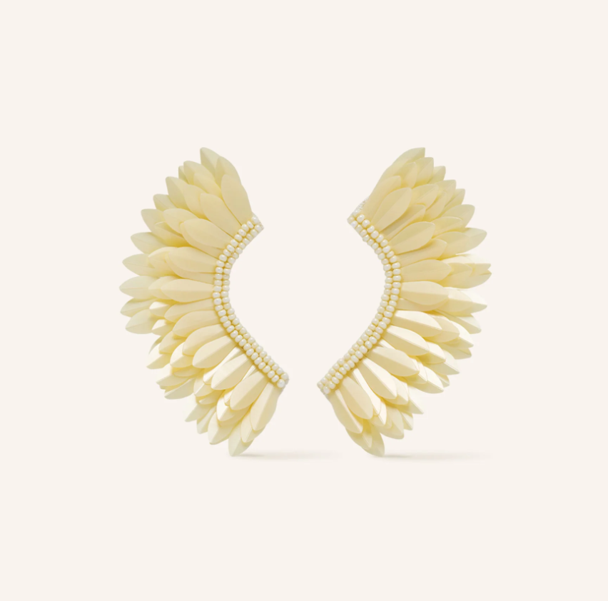 Boucles d\'oreilles Emy - Vanille