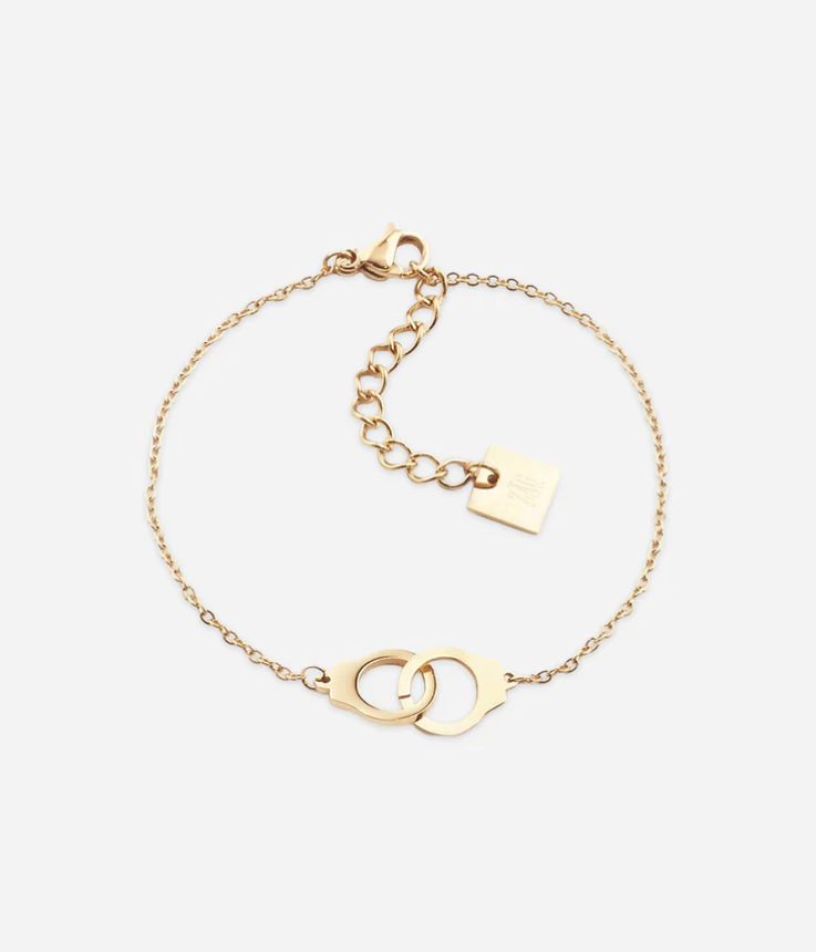 Bracelet Cuff - Acier doré