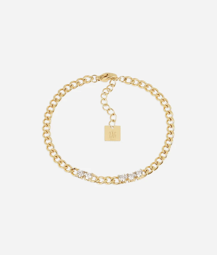 Bracelet Azilis - Acier doré