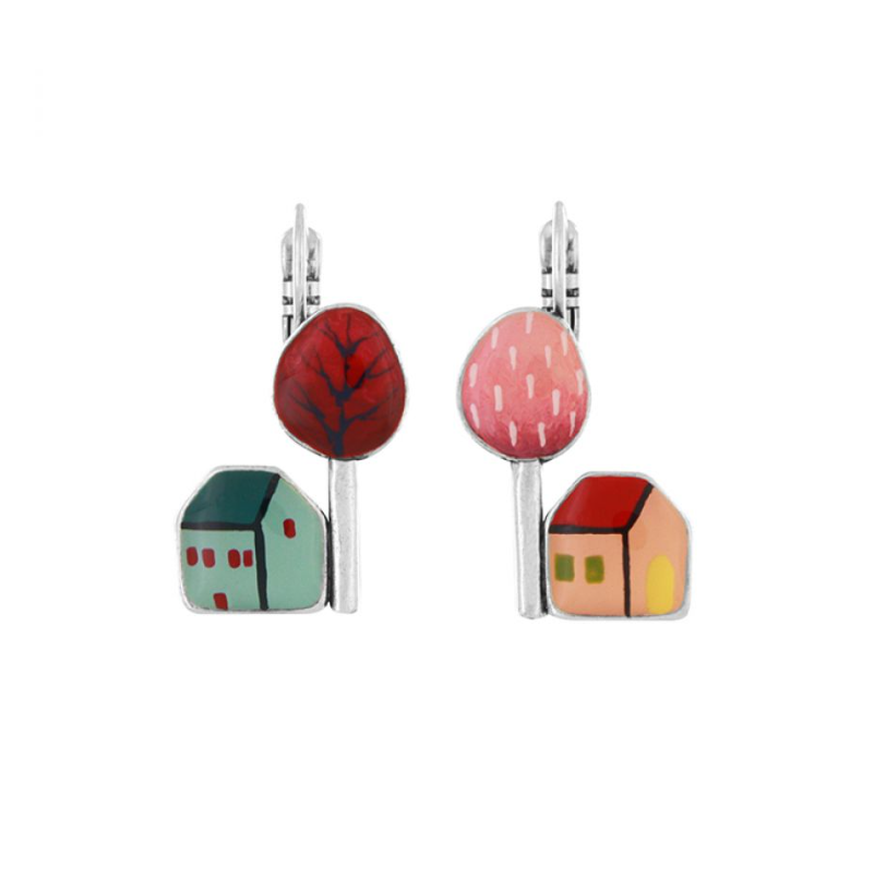 Dormeuses Mon p\'tit Village - Argent multi