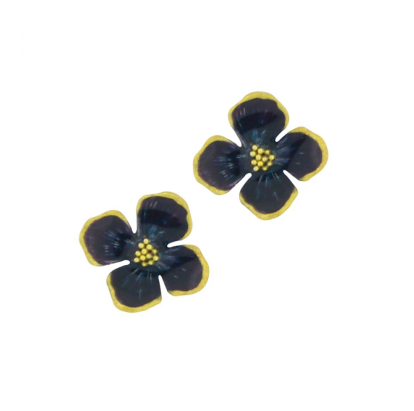 Puces Hortensia - Argent bleu