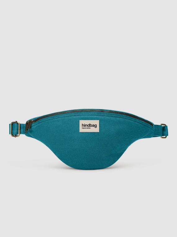 Sac banane L Sasha - Bleu paon